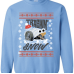 Trashin' Through the Snow (Light Blue) / Crew Sweatshirt